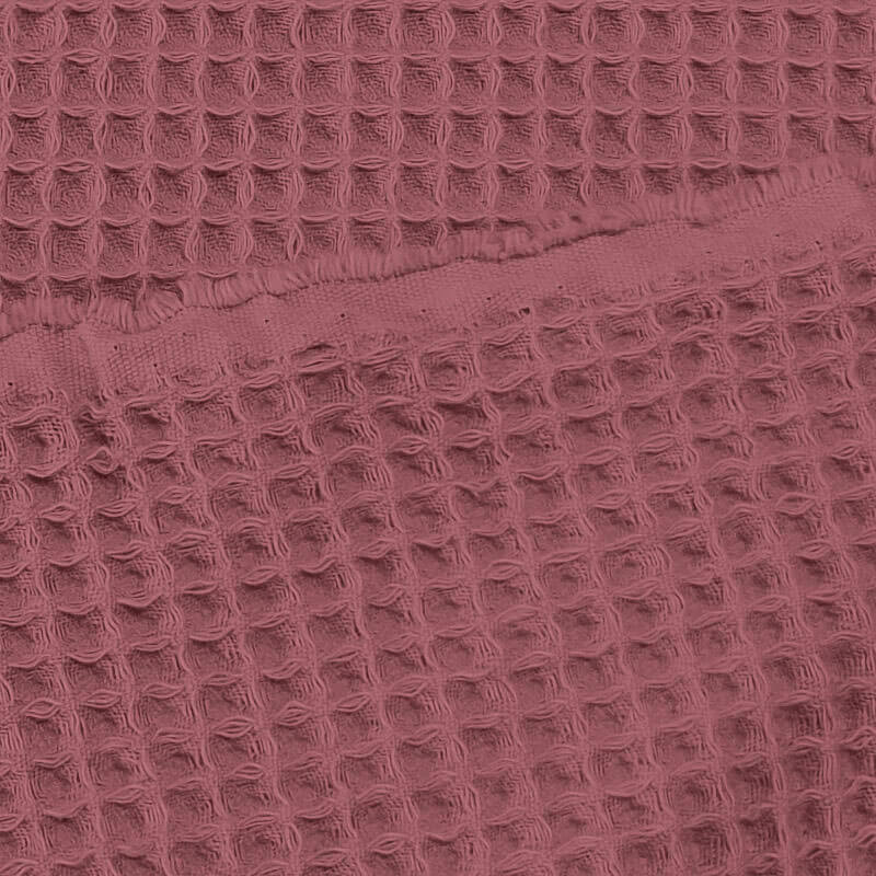 Tela de Piqué Waffle Rosa Envejecido (ancho 1,50M) - Imagen 2