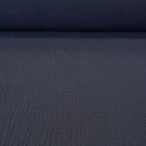 Tela de Doble Gasa Bambula Azul Jeans (ancho 1,30M)