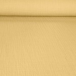 Tela de Doble Gasa Bambula Amarillo Pollo (ancho 1,30M)