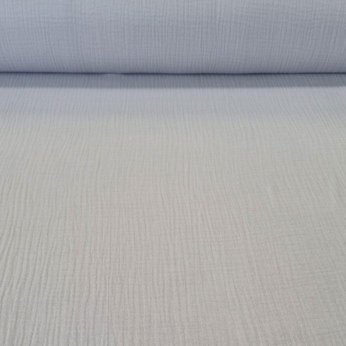 Tela de Doble Gasa Bambula Gris (ancho 1,30M)