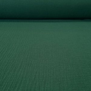 Tela de Doble Gasa Bambula Verde Botella (ancho 1,30M)