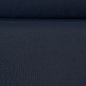 Tela de Doble Gasa Bambula Azul Marino (ancho 1,30M)