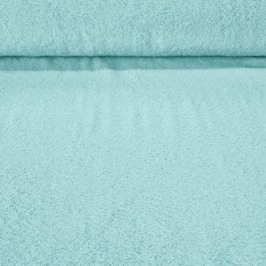 Tela de Rizo de Toalla Algodón Verde Agua (ancho 1,60M)