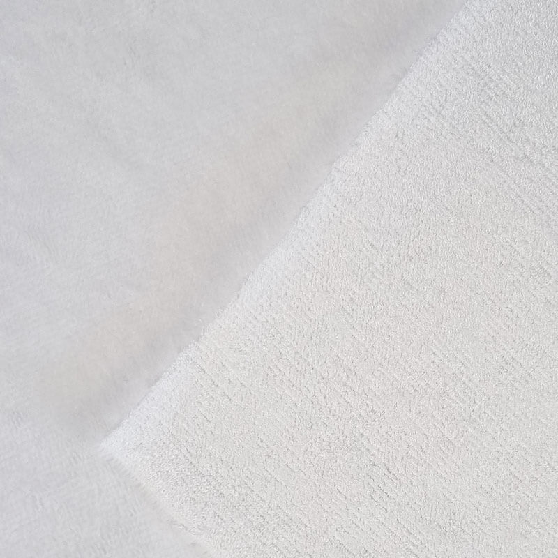 Tela de Rizo de Toalla Bambú Blanco Roto (ancho 1,45M) - Imagen 3