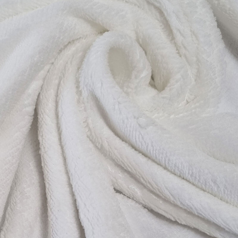 Tela de Rizo de Toalla Bambú Blanco Roto (ancho 1,45M) - Imagen 2