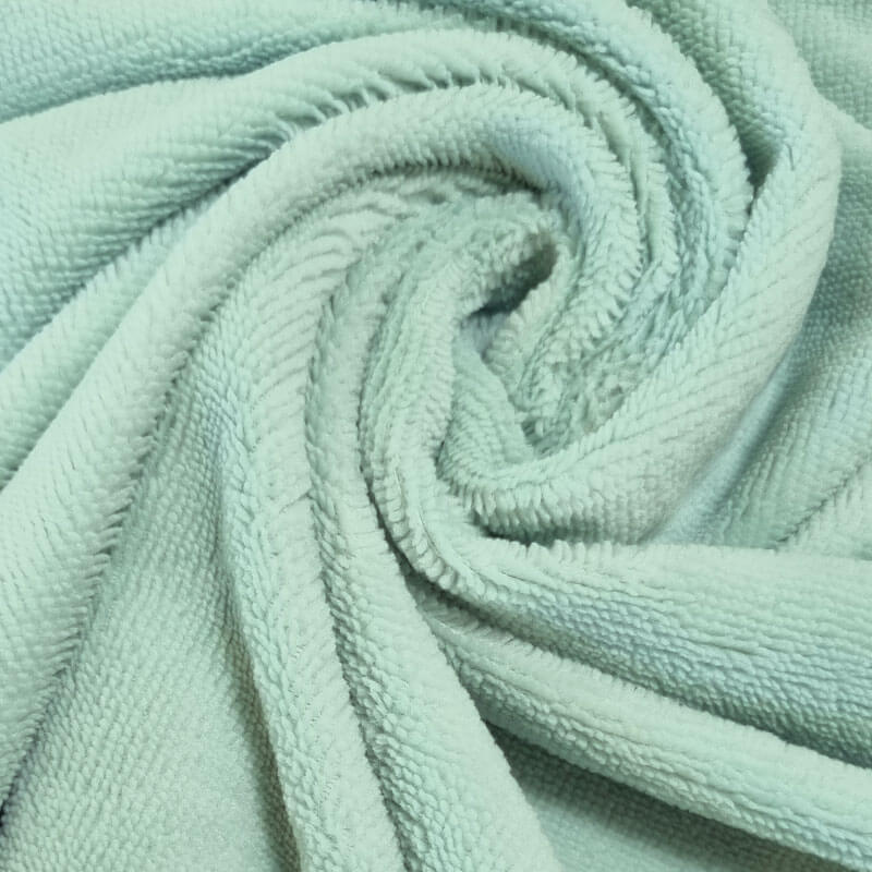 Tela de Rizo de Toalla Bambú Verde Agua (ancho 1,45M) - Imagen 2