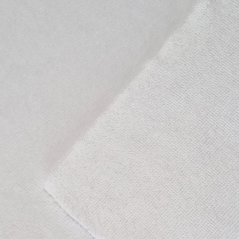 Tela de Rizo de Toalla Bambú Blanco Óptico (ancho 1,45M) - Imagen 3