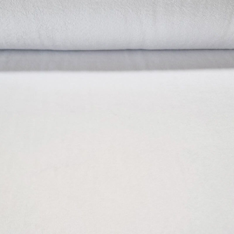 Tela de Rizo de Toalla Bambú Blanco Óptico (ancho 1,45M)