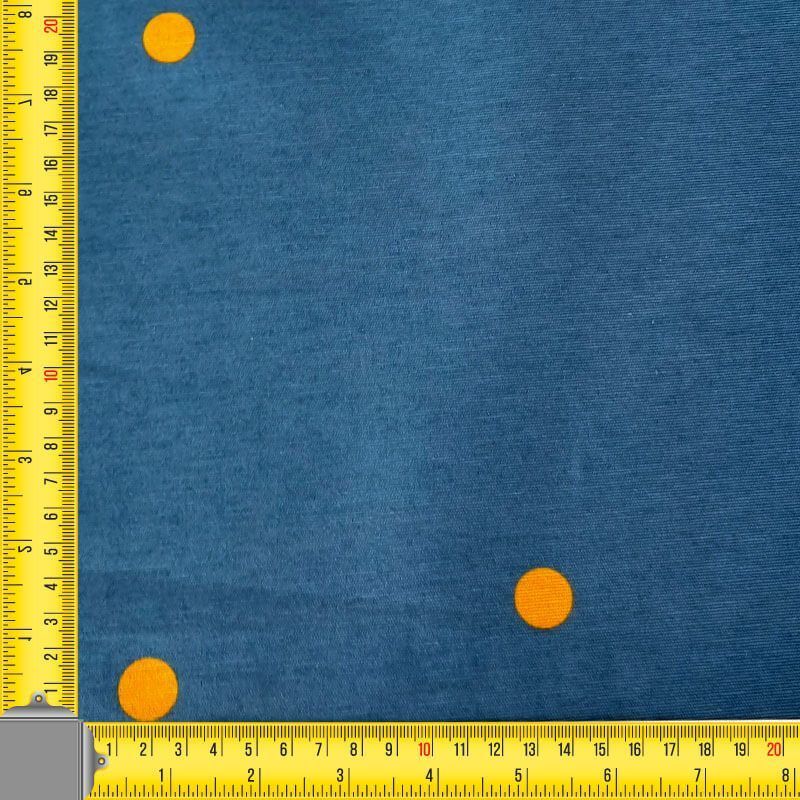 Tela de Mantelería Resinada Antimanchas Azulina Lunares (ancho 1,40M) - Imagen 3