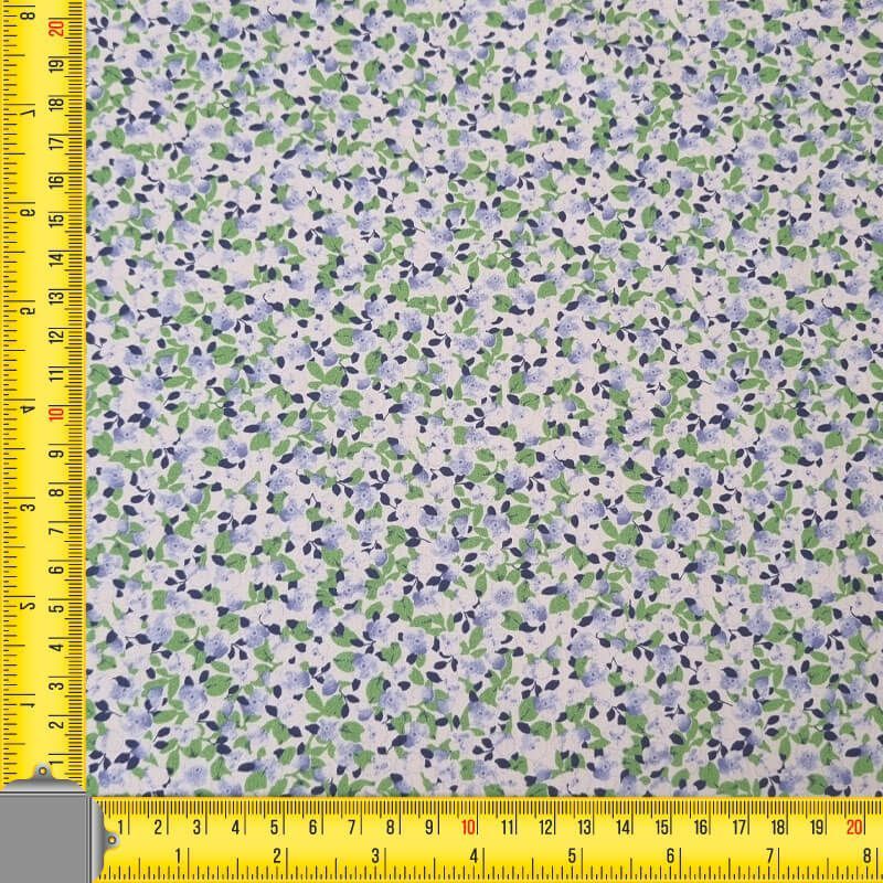 Tela de Popelín Cruda 100% Algodón Flores Azafata (ancho 1,50M) - Imagen 4