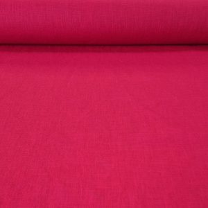 Tela de Lino Natural Rojo Sangre (ancho 1,40M)