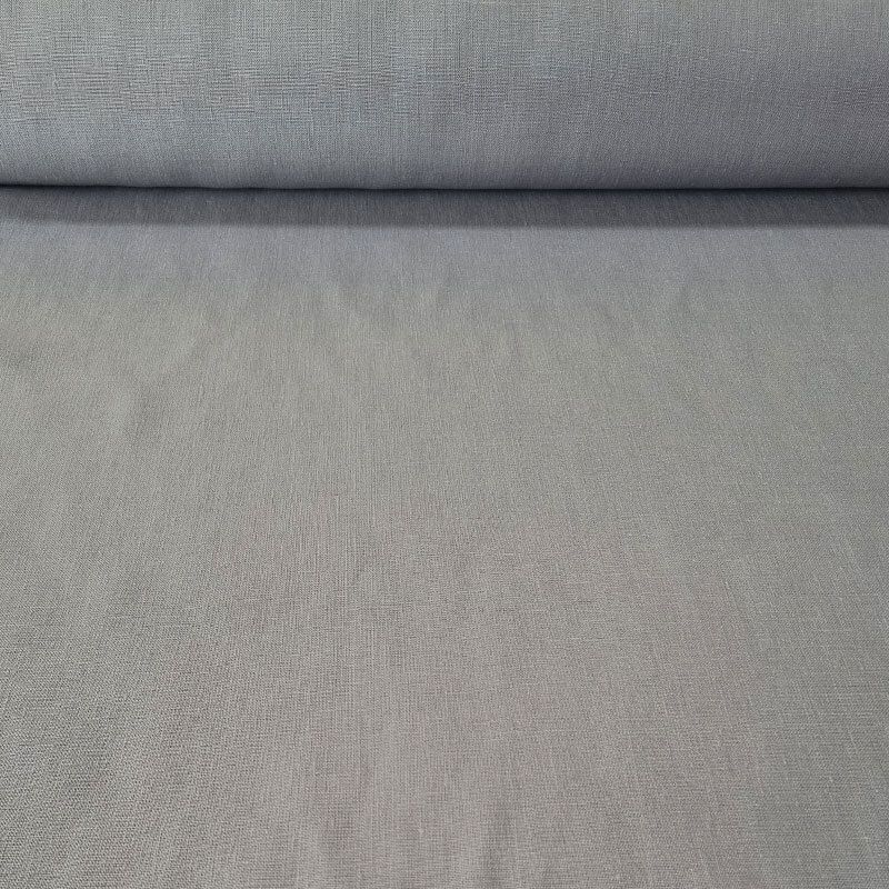 Tela de Lino Natural Gris Claro (ancho 1,40M)
