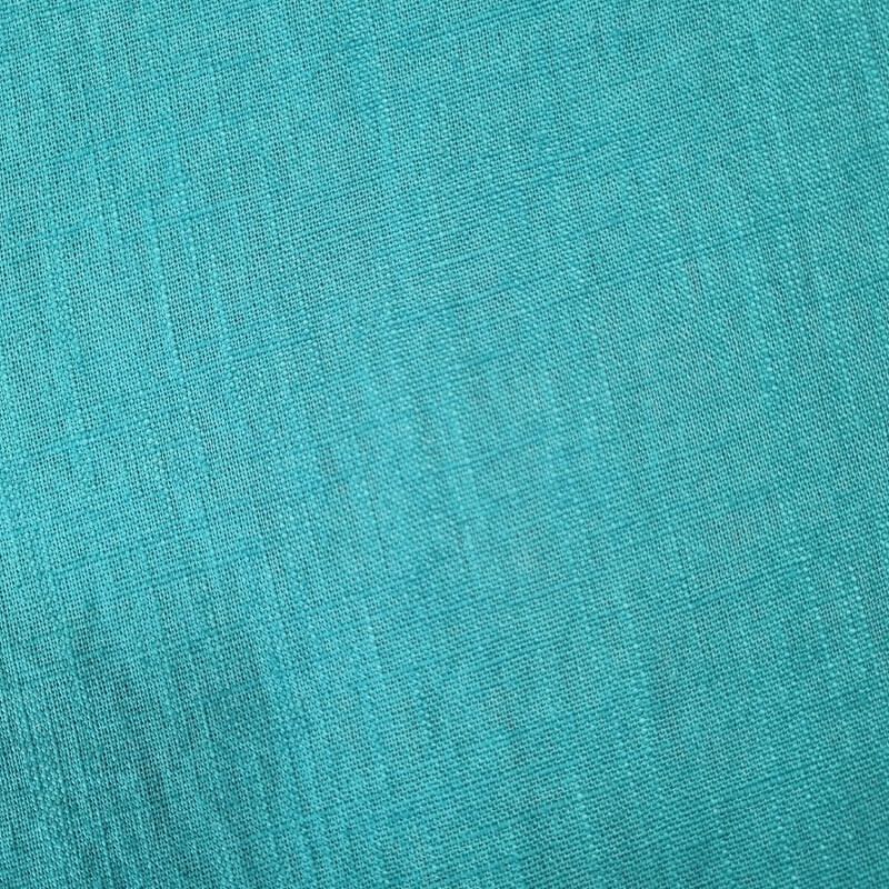 Tela de Lino Natural Turquesa (ancho 1,40M) - Imagen 4