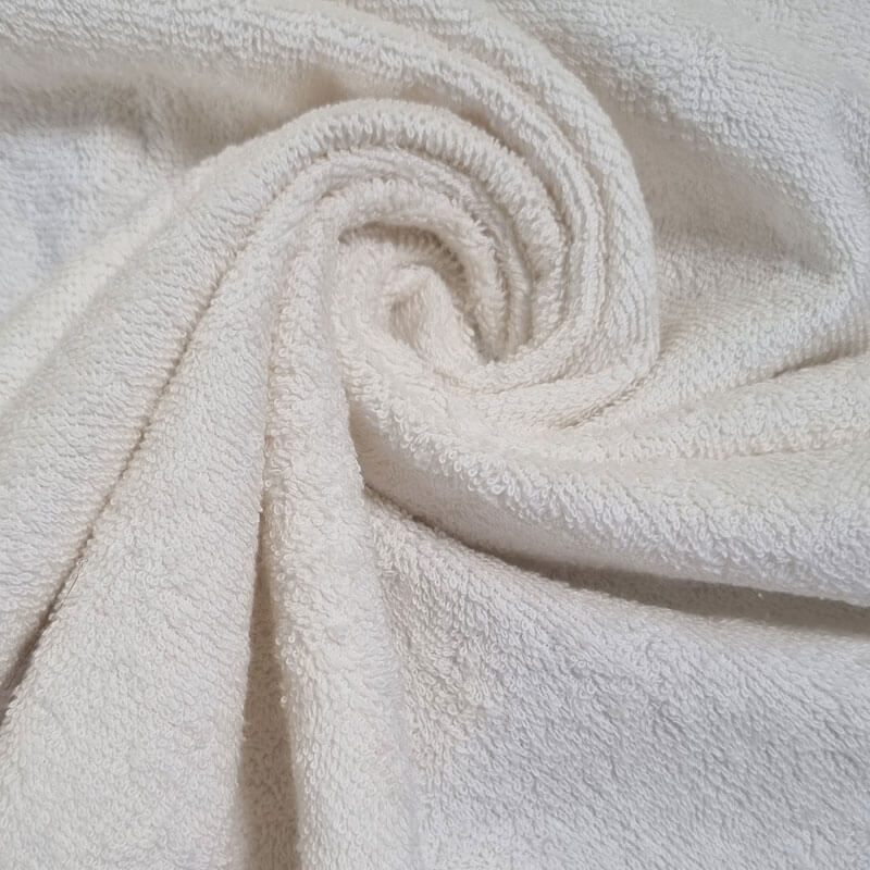 Tela de Rizo de Toalla Marfil Orillos Terminados (ancho 1,45M) - Imagen 2