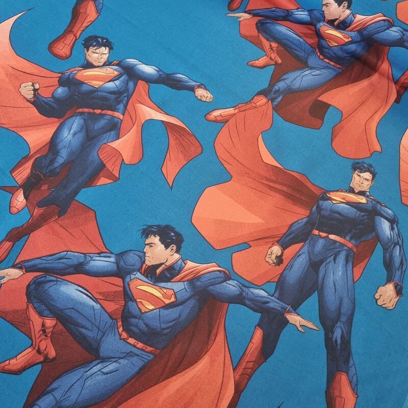 Tela de Popelín Superman Azulina 100% Algodón (ancho 1,40M) - Imagen 2