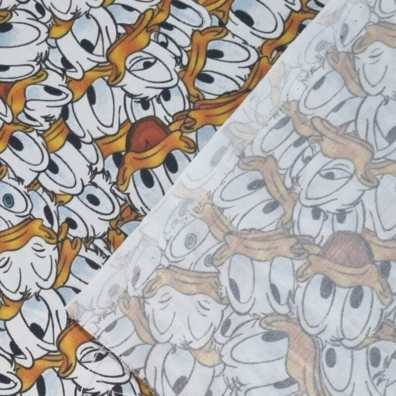Tela de Popelín Pato Donald 100% Algodón (ancho 1,40M) - Imagen 4