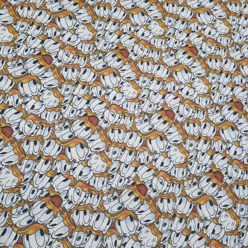 Tela de Popelín Pato Donald 100% Algodón (ancho 1,40M) - Imagen 2