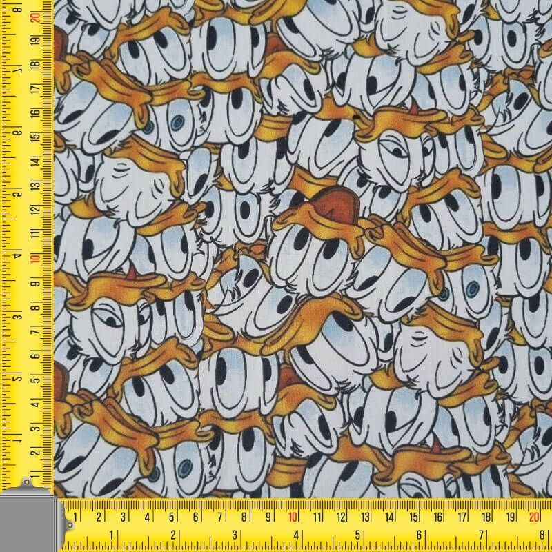 Tela de Popelín Pato Donald 100% Algodón (ancho 1,40M) - Imagen 3