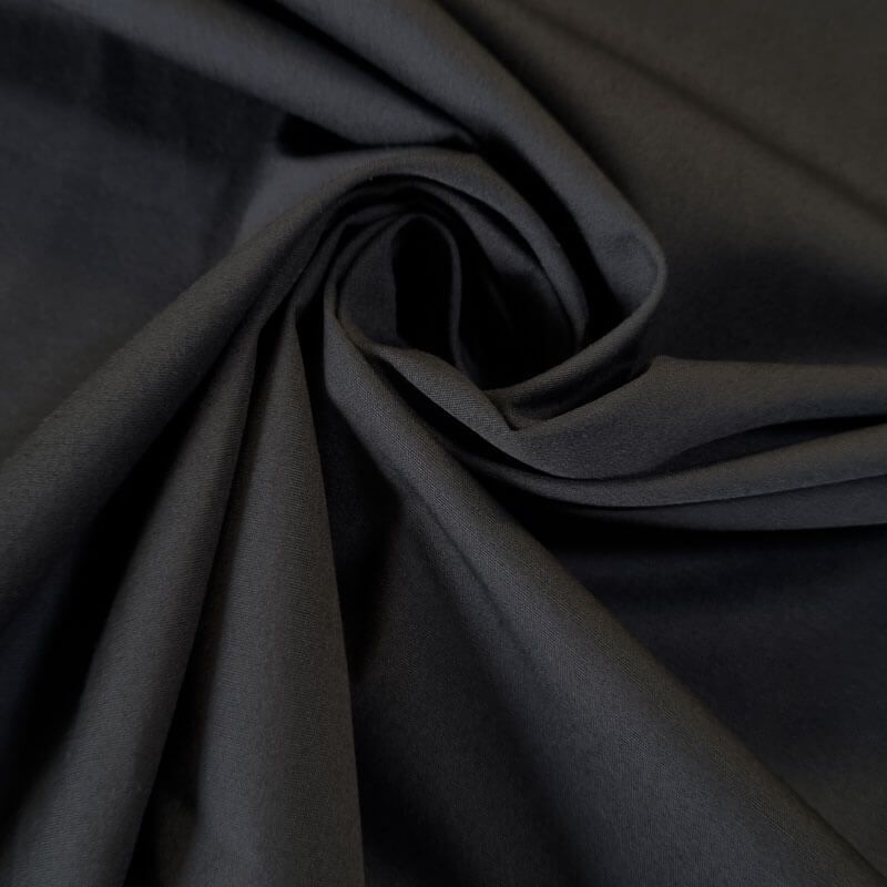 Tela de Popelín Fino Negro (ancho 1,50M) - Imagen 2