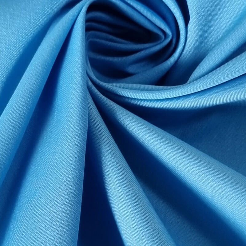 Tela de Popelín Fino Celeste (ancho 1,50M) - Imagen 2