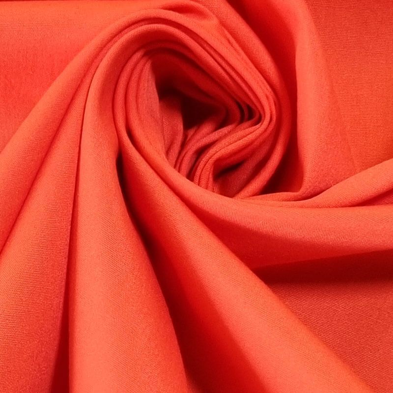 Tela de Popelín Fino Naranja (ancho 1,50M) - Imagen 2