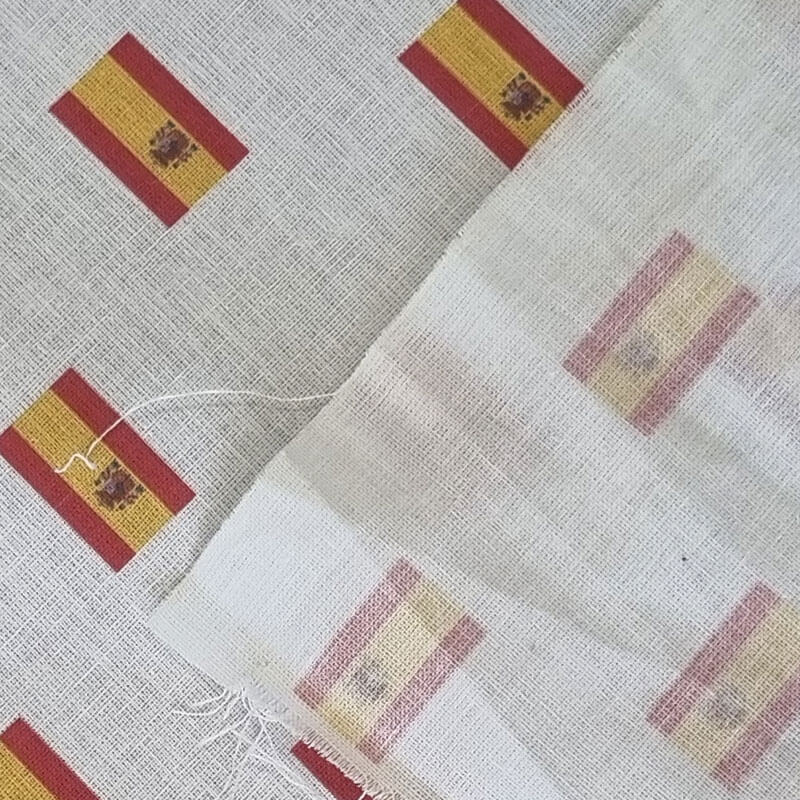 Tela de Popelín Algodón 100% Bandera España (ancho 1,50M) - Imagen 4