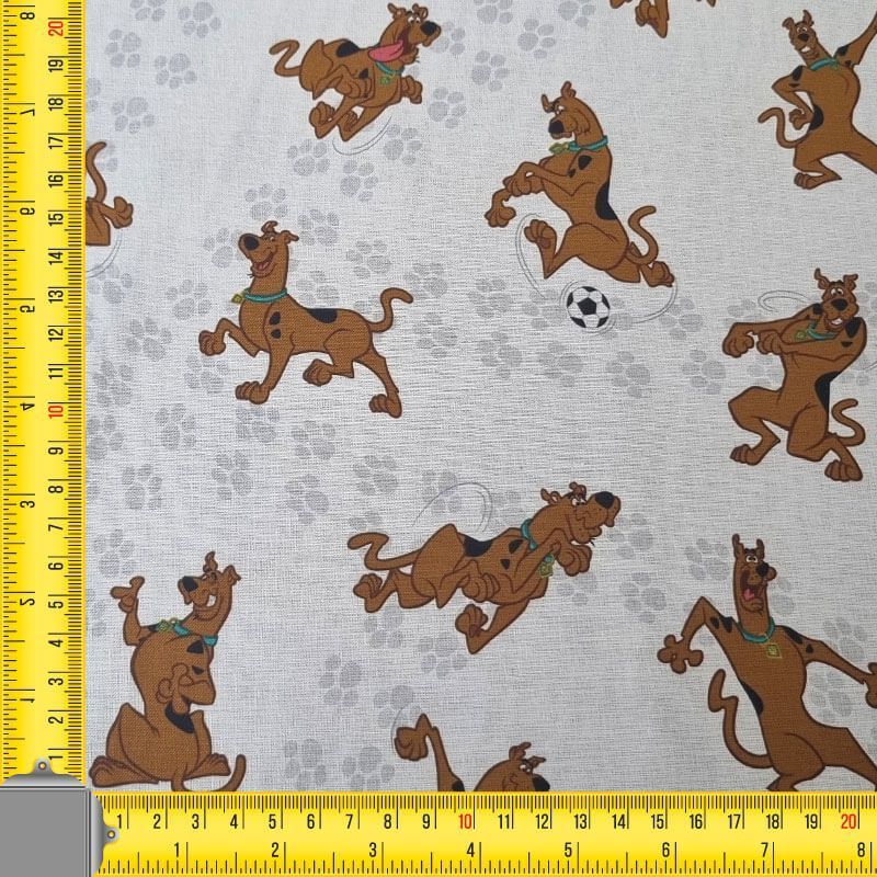 Tela de Popelín 100% Algodón Scooby Doo Cruda (ancho 1,40M) - Imagen 3
