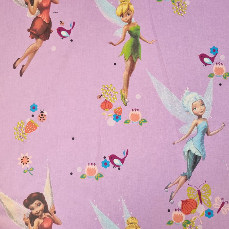 Tela de Popelín 100% Algodón Campanilla Malva (ancho 1,40M) - Imagen 2