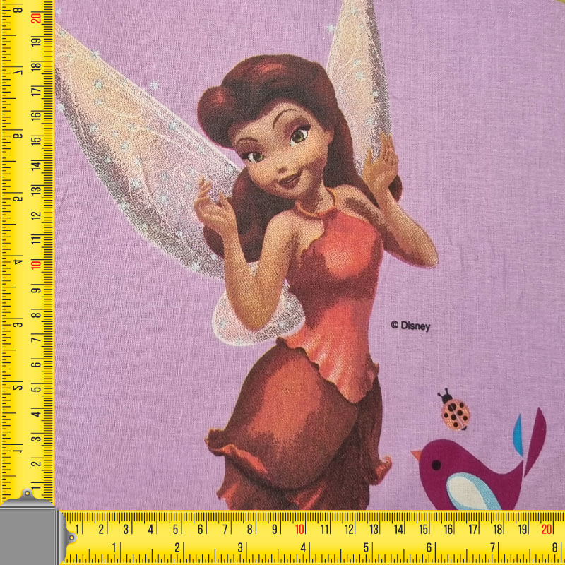 Tela de Popelín 100% Algodón Campanilla Malva (ancho 1,40M) - Imagen 3