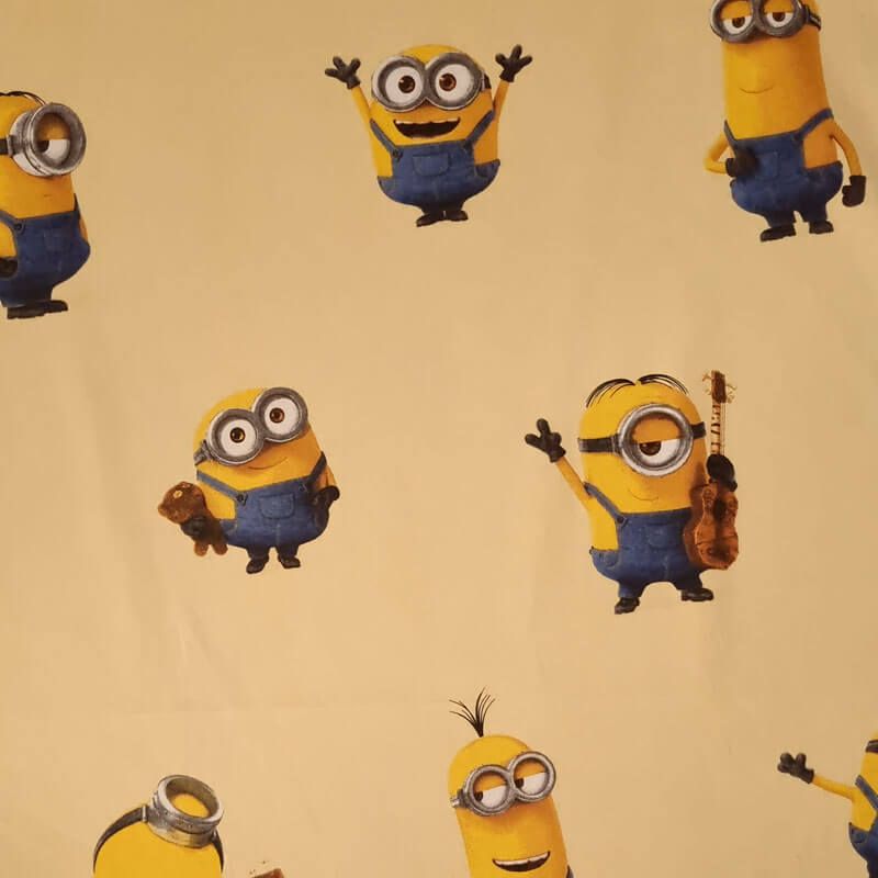Tela de Popelín 100% Algodón Minions Amarilla (ancho 1,40M) - Imagen 3