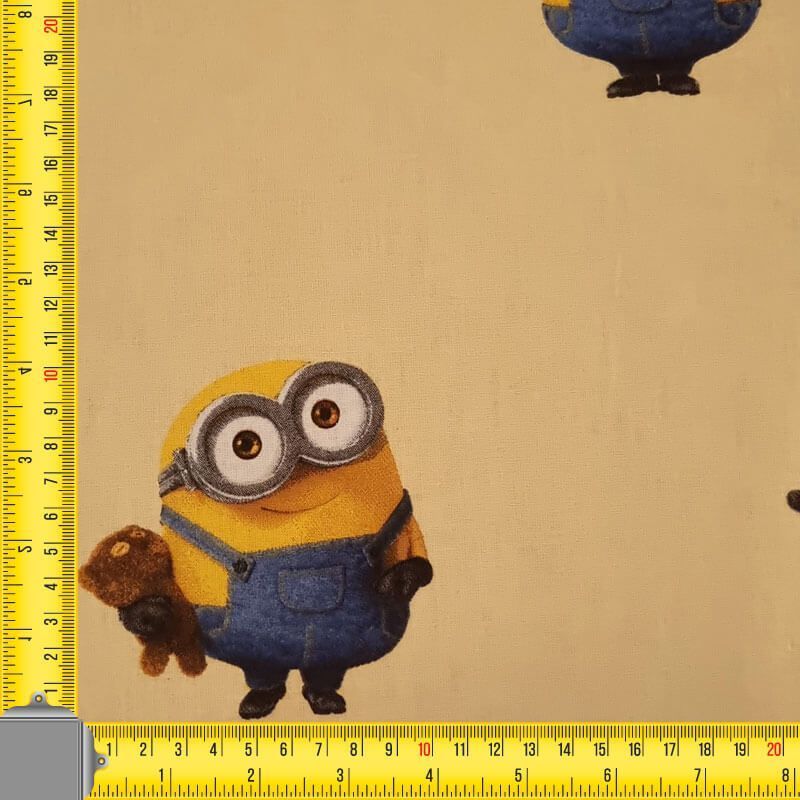 Tela de Popelín 100% Algodón Minions Amarilla (ancho 1,40M) - Imagen 4