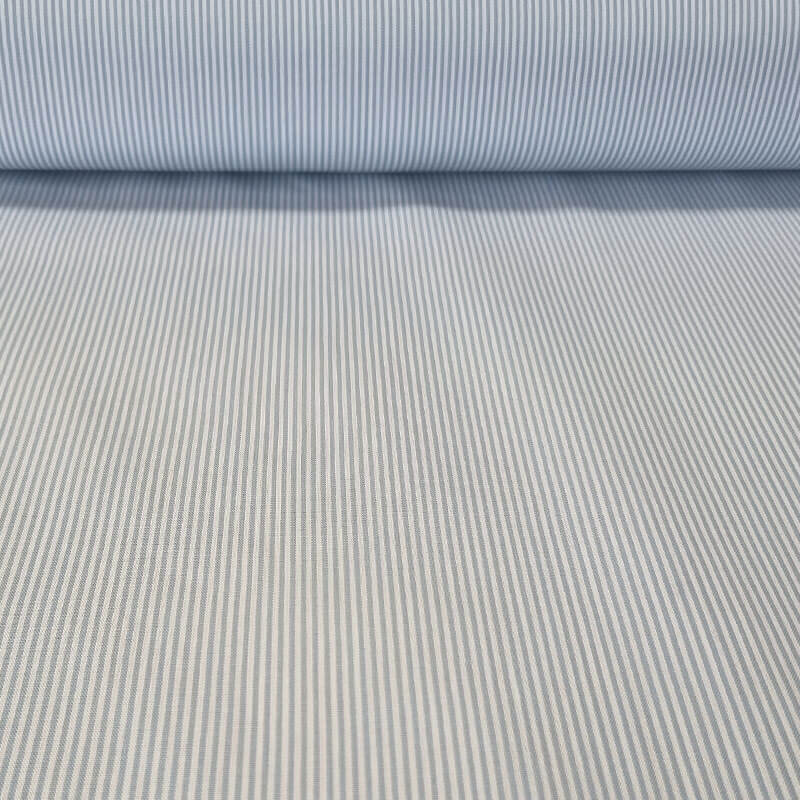 Tela de Vichy Rayas 1mm Celeste (ancho 1,60M)