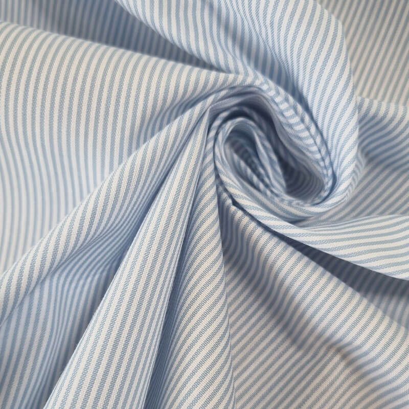 Tela de Vichy Rayas 1mm Celeste (ancho 1,60M) - Imagen 2
