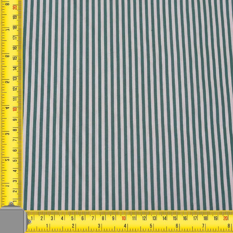 Tela de Vichy Rayas 3mm Verde Andalucía (ancho 1,60M) - Imagen 3