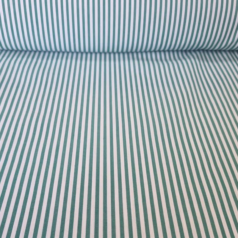 Tela de Vichy Rayas 3mm Verde Andalucía (ancho 1,60M)