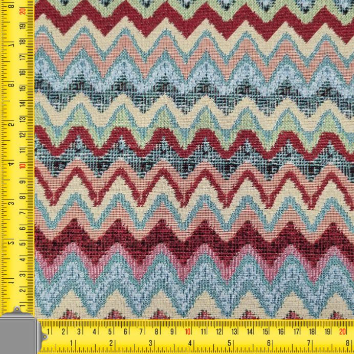 Tela de Gobelino Zig Zag Tonos Pastel (ancho 2,80M) - Imagen 3