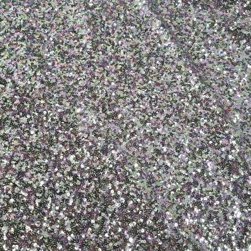 Tela de Tul Marfil con Lentejuelas (Ancho 1,45M) - Imagen 3