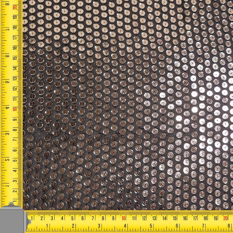 Tela de Gasa Negra con Lentejuelas Plateadas (Ancho 1,65M) - Imagen 4