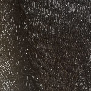 Tela de Tul con Lentejuelas y Cilindros Negra (Ancho 1,50M)
