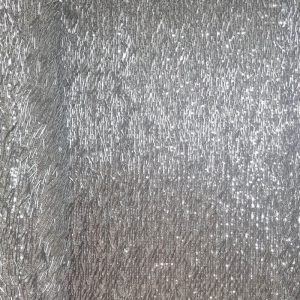 Tela de Tul con Lentejuelas y Cilindros Plata (Ancho 1,50M)