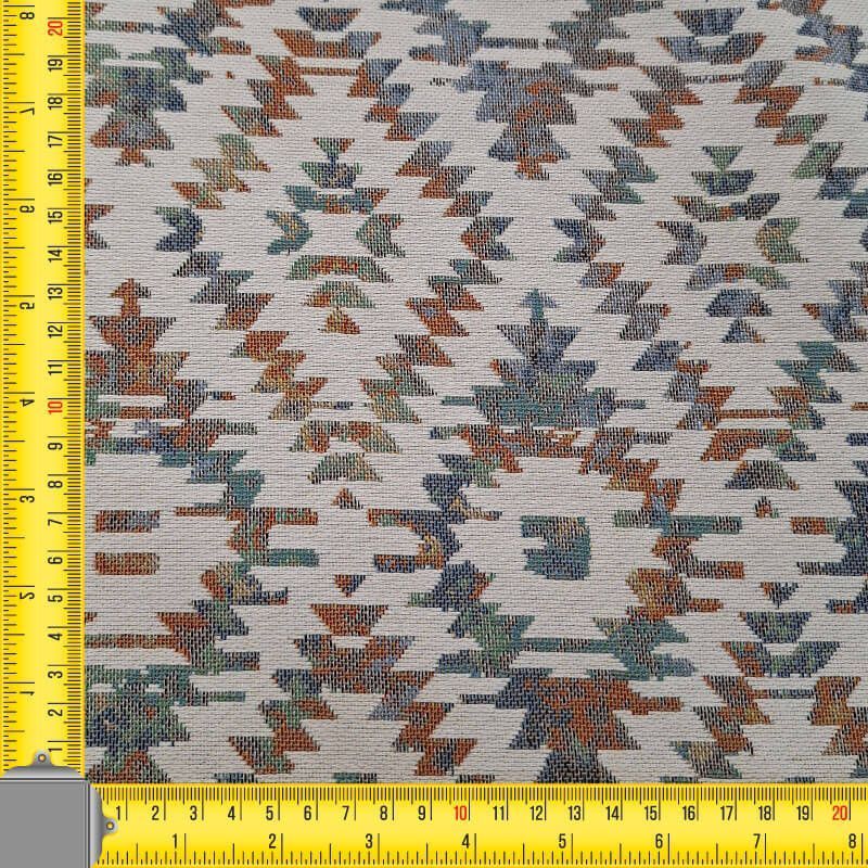 Tela de Gobelino Beige Geométrico (ancho 2,80M) - Imagen 2