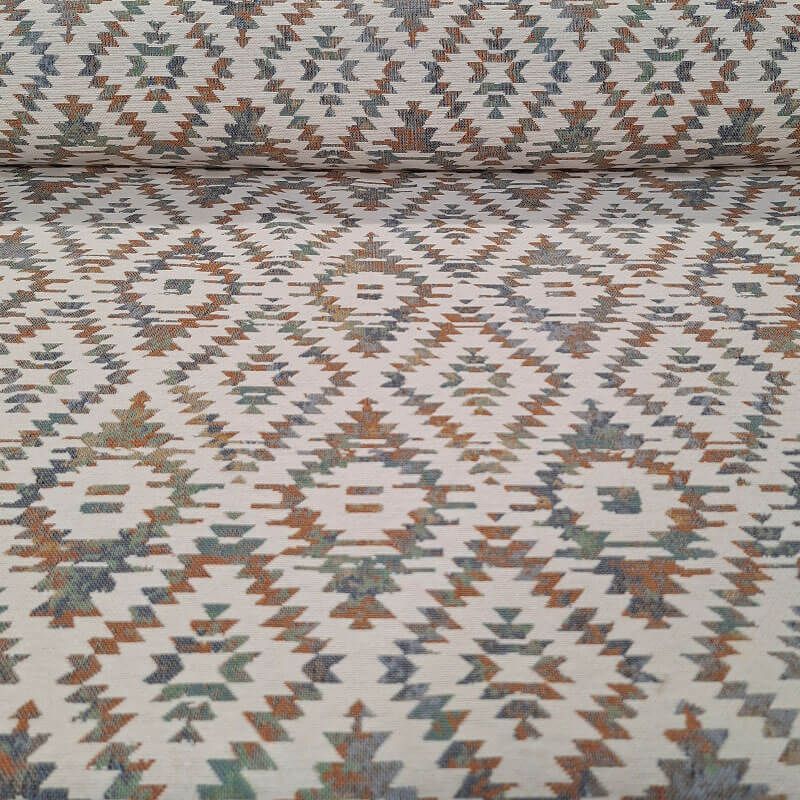 Tela de Gobelino Beige Geométrico (ancho 2,80M)