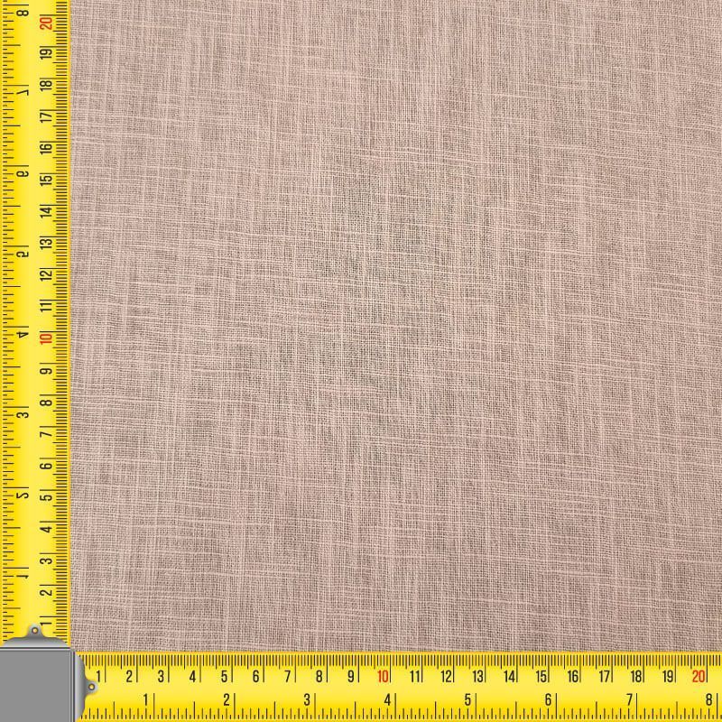 Tela de Lino Algodón Rosa Pálido (ancho 1,40M) - Imagen 3