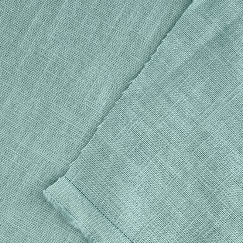 Tela de Lino Algodón Verde Agua (ancho 1,40M) - Imagen 3