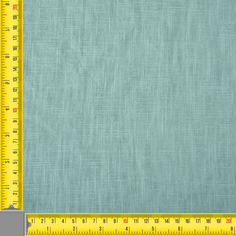 Tela de Lino Algodón Verde Agua (ancho 1,40M) - Imagen 4
