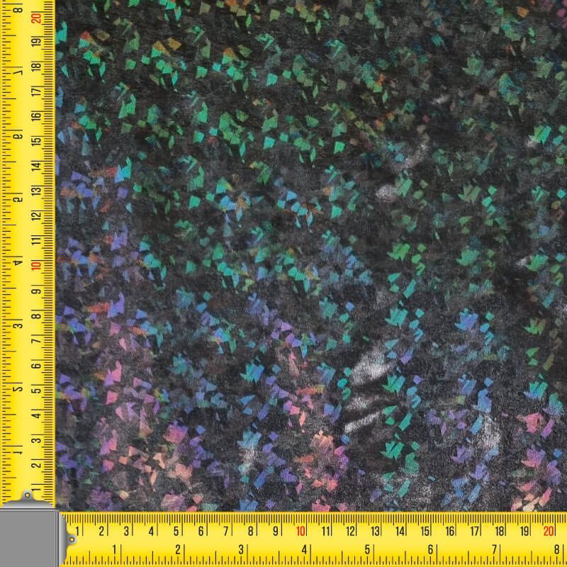 Tela de Punto Lamé Gris Antracita Holográfica (ancho 1,50M) - Imagen 3
