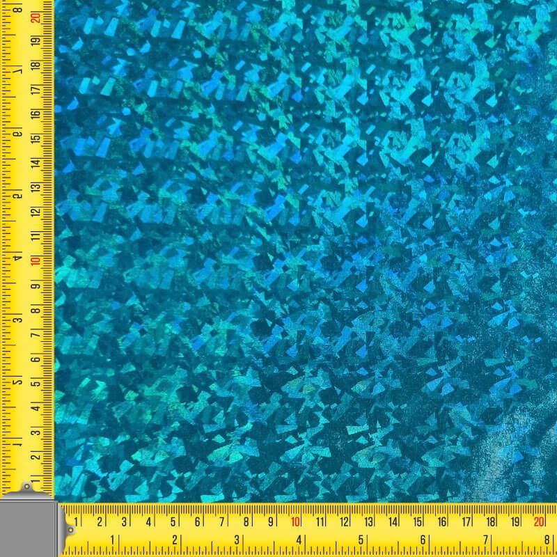 Tela de Punto Lamé Turquesa Holográfica (ancho 1,50M) - Imagen 3