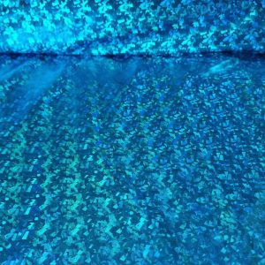 Tela de Punto Lamé Turquesa Holográfica (ancho 1,50M)