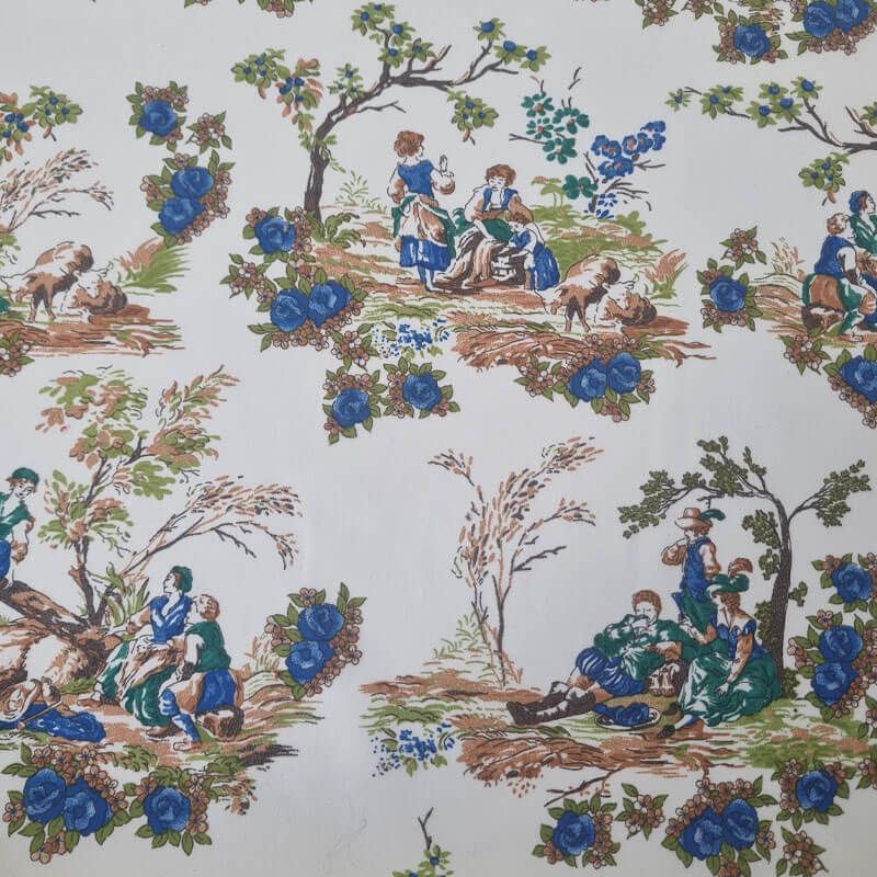 Tela de Viella Cruda Toile Jouy 100% algodón (ancho 1,50M) - Imagen 4