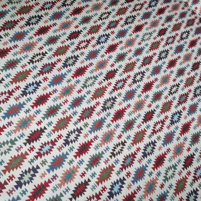Tela de Gobelino Cruda Kilim Multicolor (ancho 2,80M) - Imagen 2